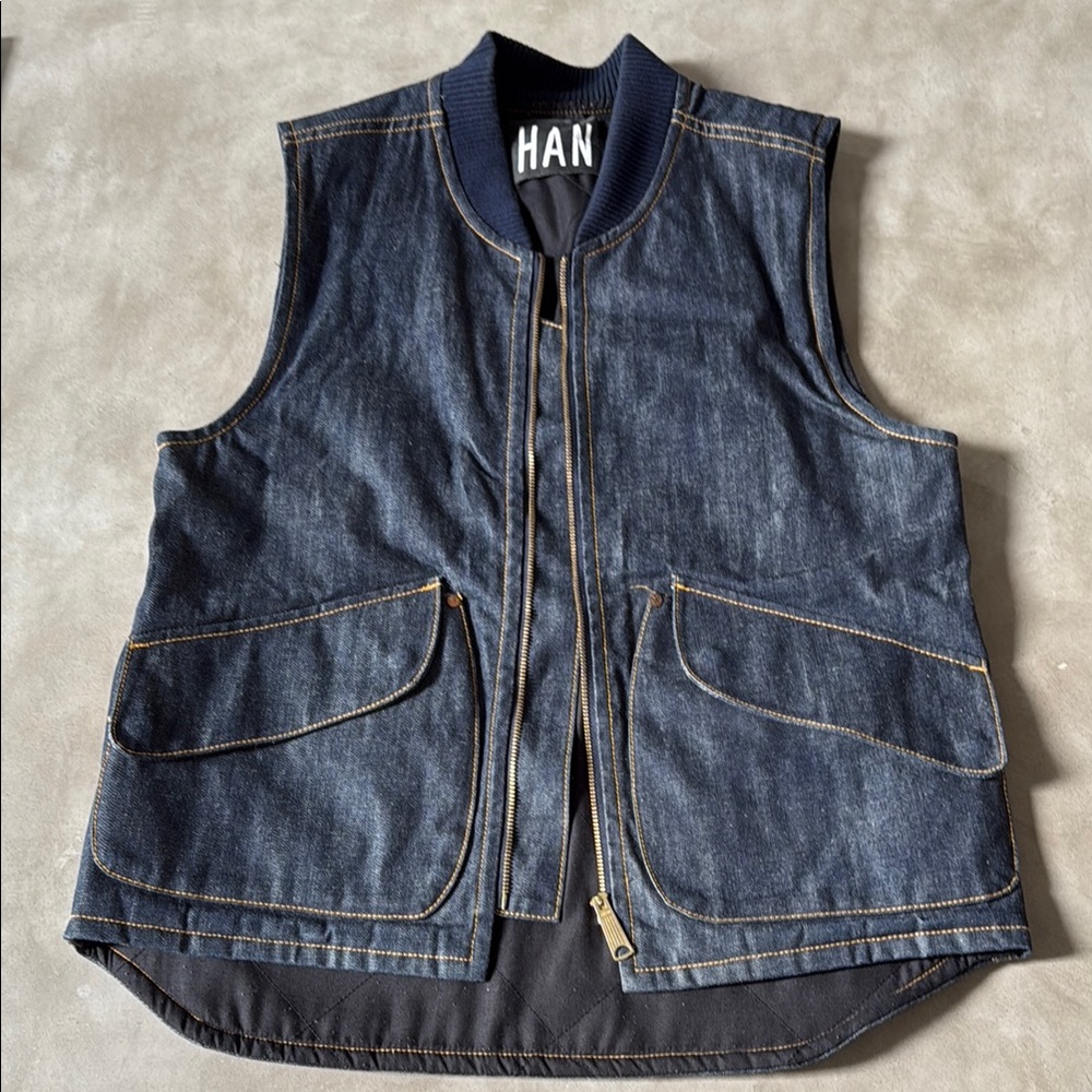 HAN Kjobenhavn  Denim Vest size M